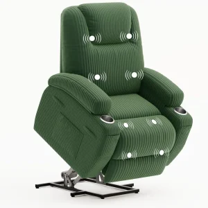 Power Lift Recliner Chair (Corduroy, Green)
